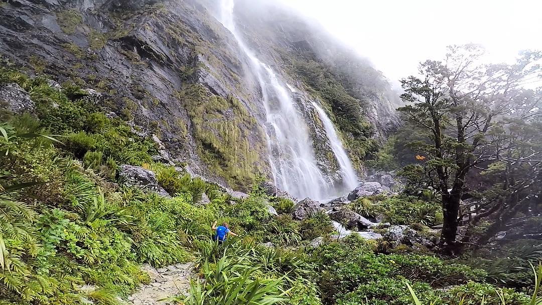 Fiordland Waterfalls with Trips and Tramps